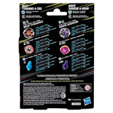 Rückseite der Verpackung mit den Werten von Beat Tyranno 4-70Q und Knife Shinobi 4-80HN