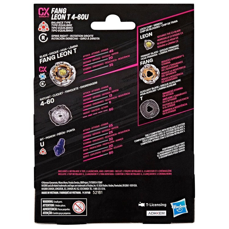 Beyblade X Fang Leon T 4-60U