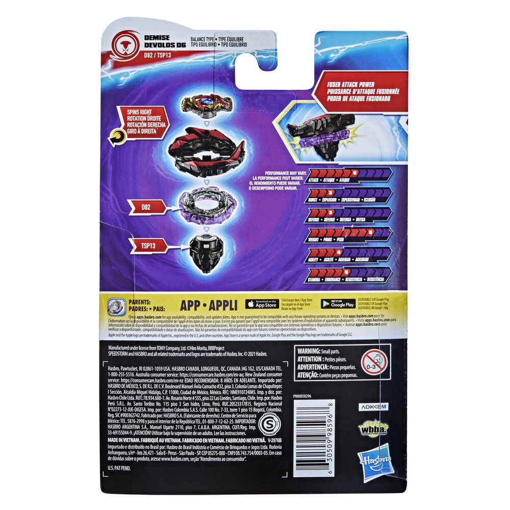Beyblade Burst Surge Kreisel Demise Devolos D6
