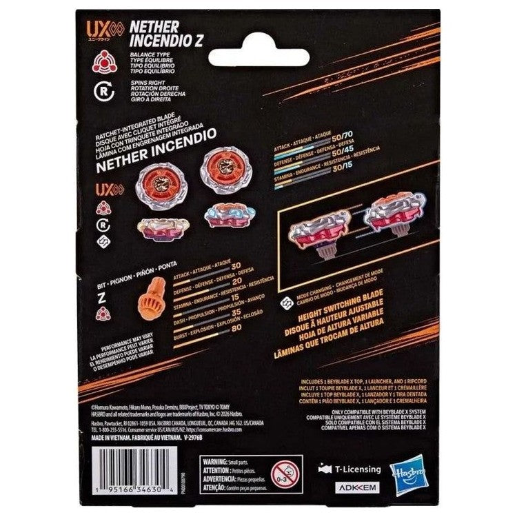 Beyblade X Nether Incendio Z G4564
