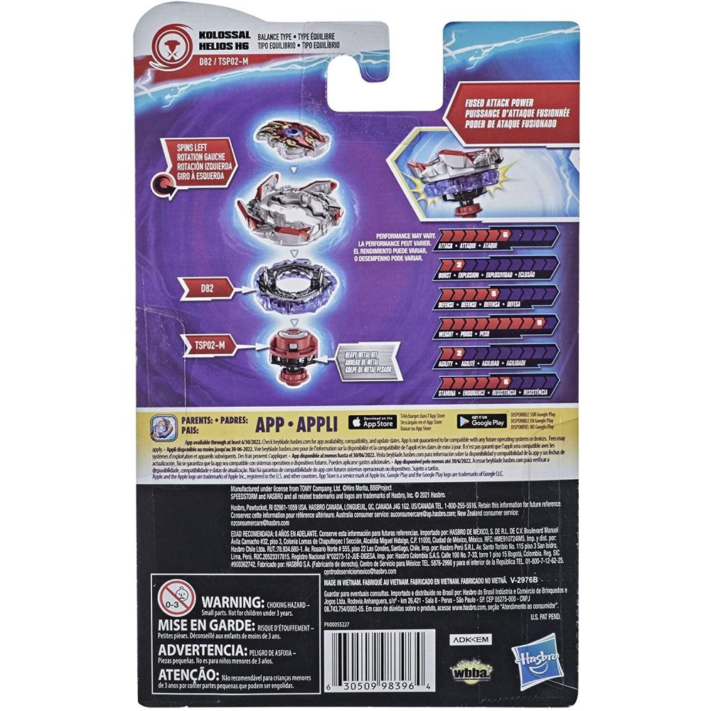 Beyblade Kreisel Kolossal Helios H6 1B-D Zoning-SPM