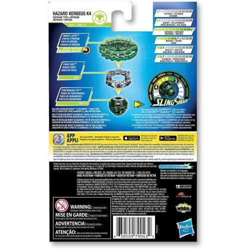 Kreisel Beyblade Burst Turbo Hazard Kerbeus K4