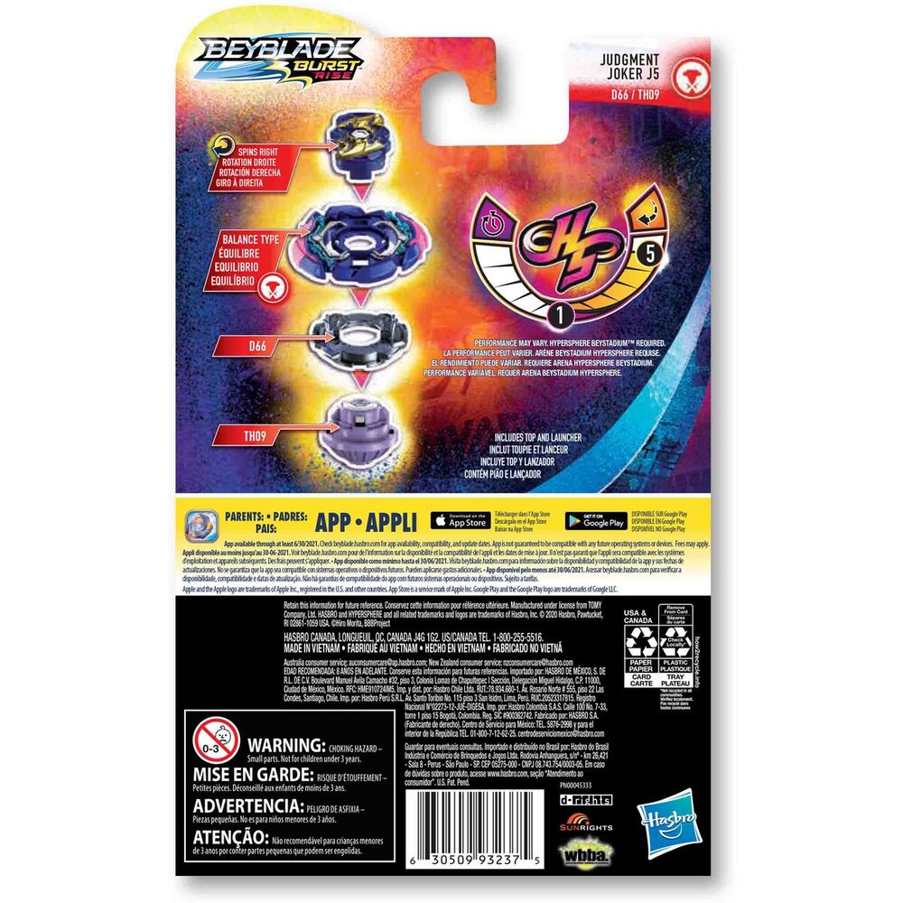 Beyblade Burst Rise Kreisel Judgment Joker J5 00
