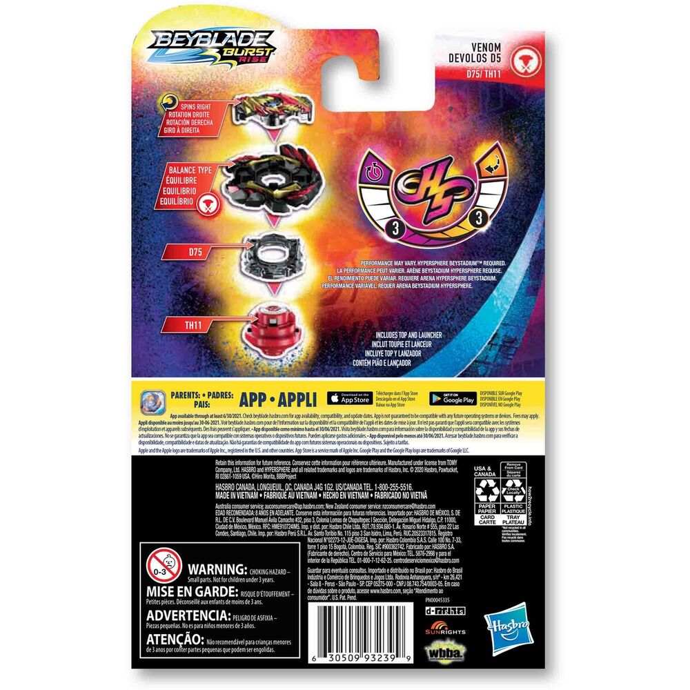 Beyblade Burst Kreisel Venom Devolos