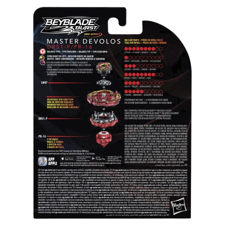 Kreisel Beyblade Pro Series Master Devolos